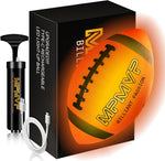 Cadyaw glow in the dark football front view illuminated in the dark