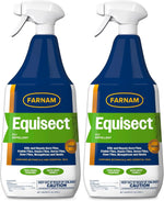 Farnam Equisect Botanical Fly Repellent front view of two thirty two ounce spray bottles