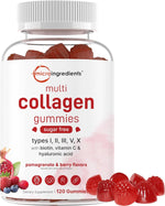 Micro Ingredients multi collagen gummies front view bottle packaging
