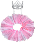 Hillban dog crown headband and tutu dress set front view on a pet