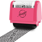 Miseyo Wide Roller Stamp Identity Theft Stamp 1.5 Inch Perfect for Privacy Protection - Yellow - Image 15