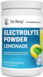 Dr. Berg Zero Sugar Hydration Keto Electrolyte Powder - Enhanced w/ 1000 mg of Potassium & Real Pink Himalayan Salt (NOT Table Salt) - Raspberry & Lemon Flavor Hydration Drink Supplement, 100 Servings - Image 9