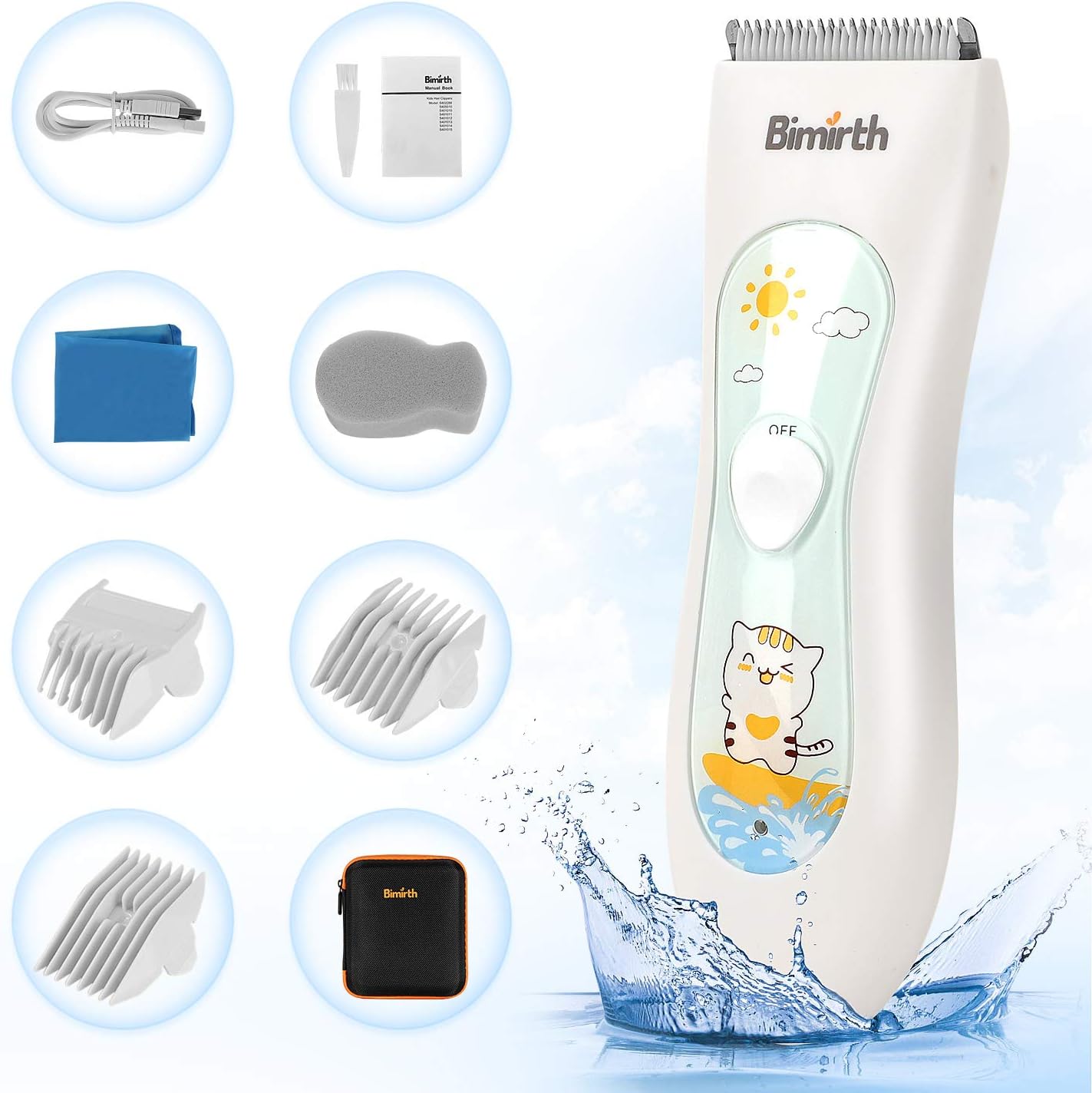 Bimirth silent baby hair clipper front view