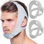 Anggrek anti snoring chin strap 2 pack front view for sleep support