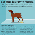 Cooyoo dog door bell installed on a door knob