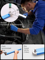 ZRD zero degree ratchet tool with drive adapters