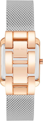 Nine West analog wristwatch side profile and case thickness