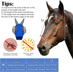 Close up of breathable mesh material on Frienda horse mask