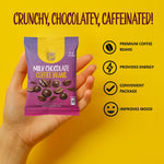 Individual 2 Ounce snack pouch of Sunny Island espresso beans
