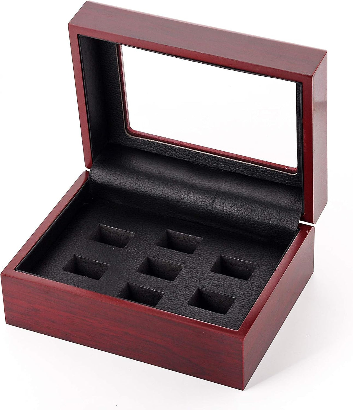 JunningGor championship big heavy ring display wooden box front view