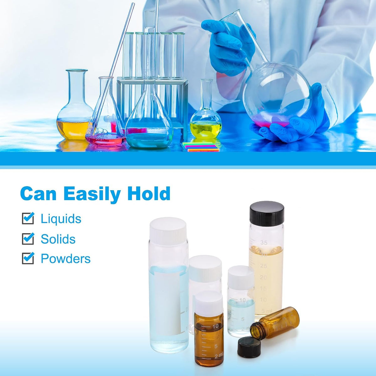 PATIKIL small glass vials packaging view