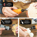 Hardell rotary tool attachment box with transparent lid and branded logo