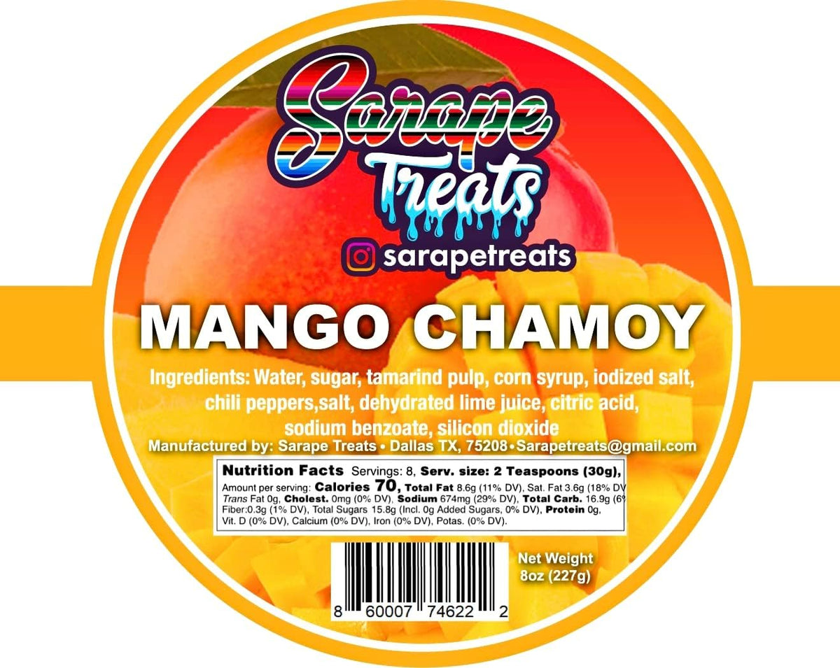 Sarape Treats Mango Chamoy jar texture close up