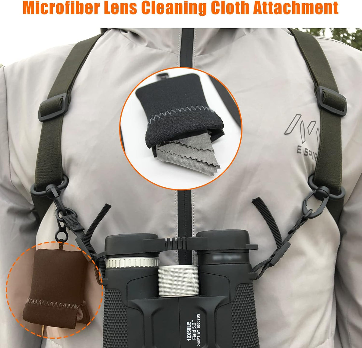 GAIARENA adjustable bino strap side profile