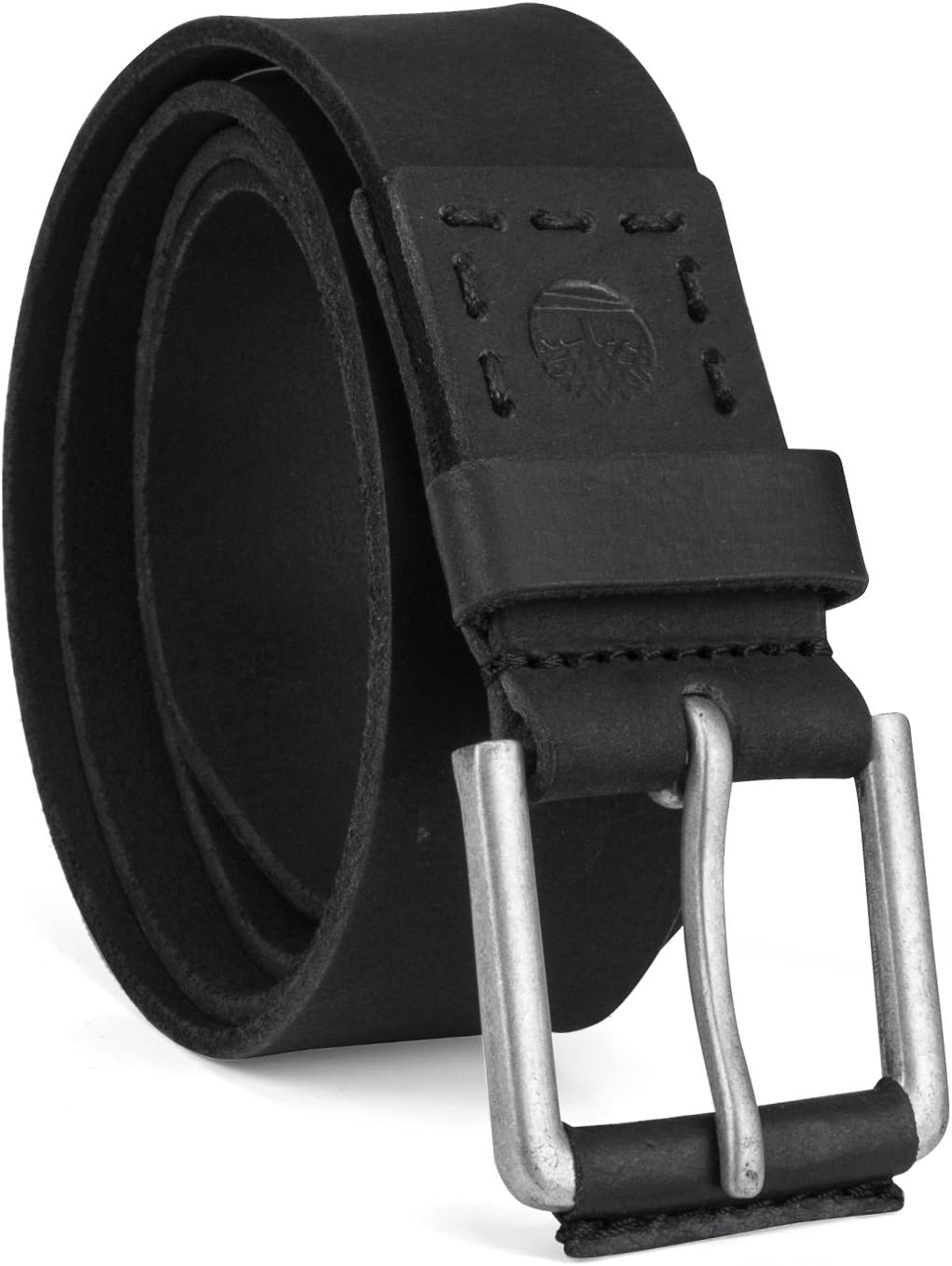 Timberland men leather belt back view and keeper loop