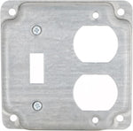 Hubbell Raco steel electrical cover angle perspective