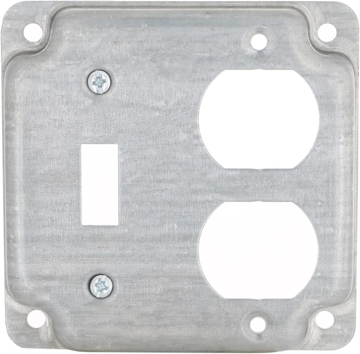 Hubbell Raco steel electrical cover angle perspective