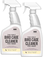 Eco friendly bird cage and perch cleaner spray