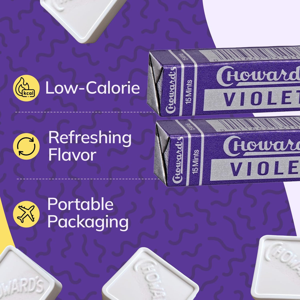 Chowards Violet Mints nutritional label and ingredients