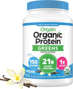 Orgain Organic Vegan Protein Powder + Greens, Creamy Chocolate Fudge - 21g Plant Based Protein, Gluten Free, Dairy & Lactose Free, Soy Free, No Sugar Added, Iron & Prebiotics for Gut Health - 1.94lb - Image 9