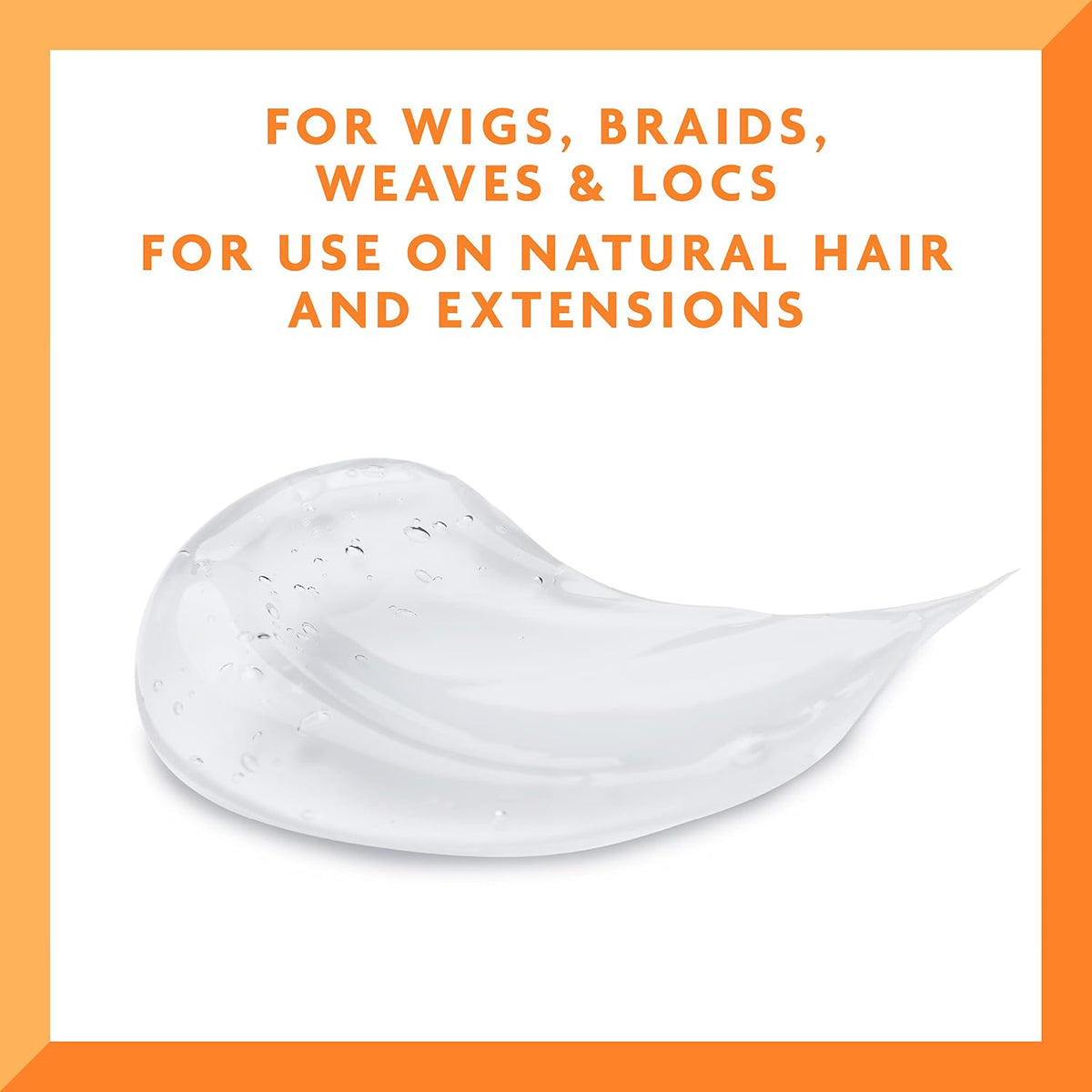 Cantu braiding gel applied on natural hair braids