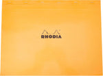 Stack of Rhodia imported stationery notebooks in black finish