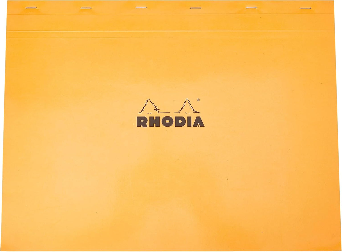 Stack of Rhodia imported stationery notebooks in black finish