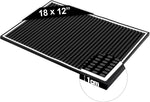 Rubber Bar Mats for Countertop by ProTensils - 18" x 12" Black Bar Mats for Bartending, Bar Service Mat, Home Bar, Coffee Bar Mat Spill Matt (2 Pieces) - Image 13