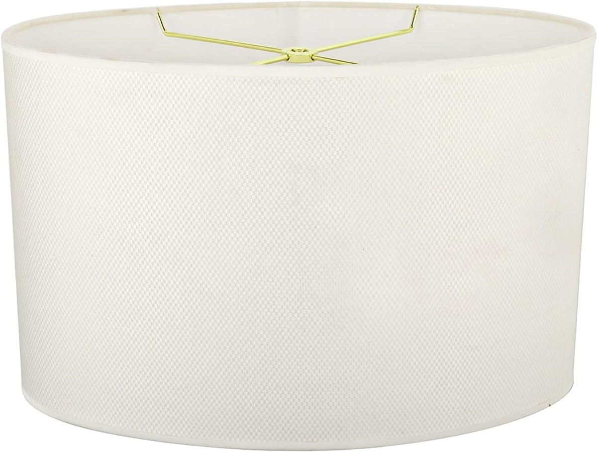 Aspen Creative 37003 Contemporary Oval Hardback Shaped Spider Construction Lamp Shade in Dark Sliver Grey, 15 1/2" wide (9" + 15 1/2") x (9" +x 15 1/2") x 11" - Image 13