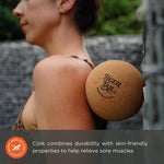 Tiger Tail 5 inch deep tissue massage ball surface close up