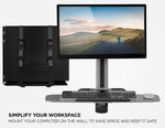 Mount-It! heavy duty PC mount with safety straps