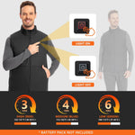UVSAI washable heated vest collar and hem design