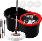 Damgoloza Spin Mop and Bucket Set front view for floor cleaning.