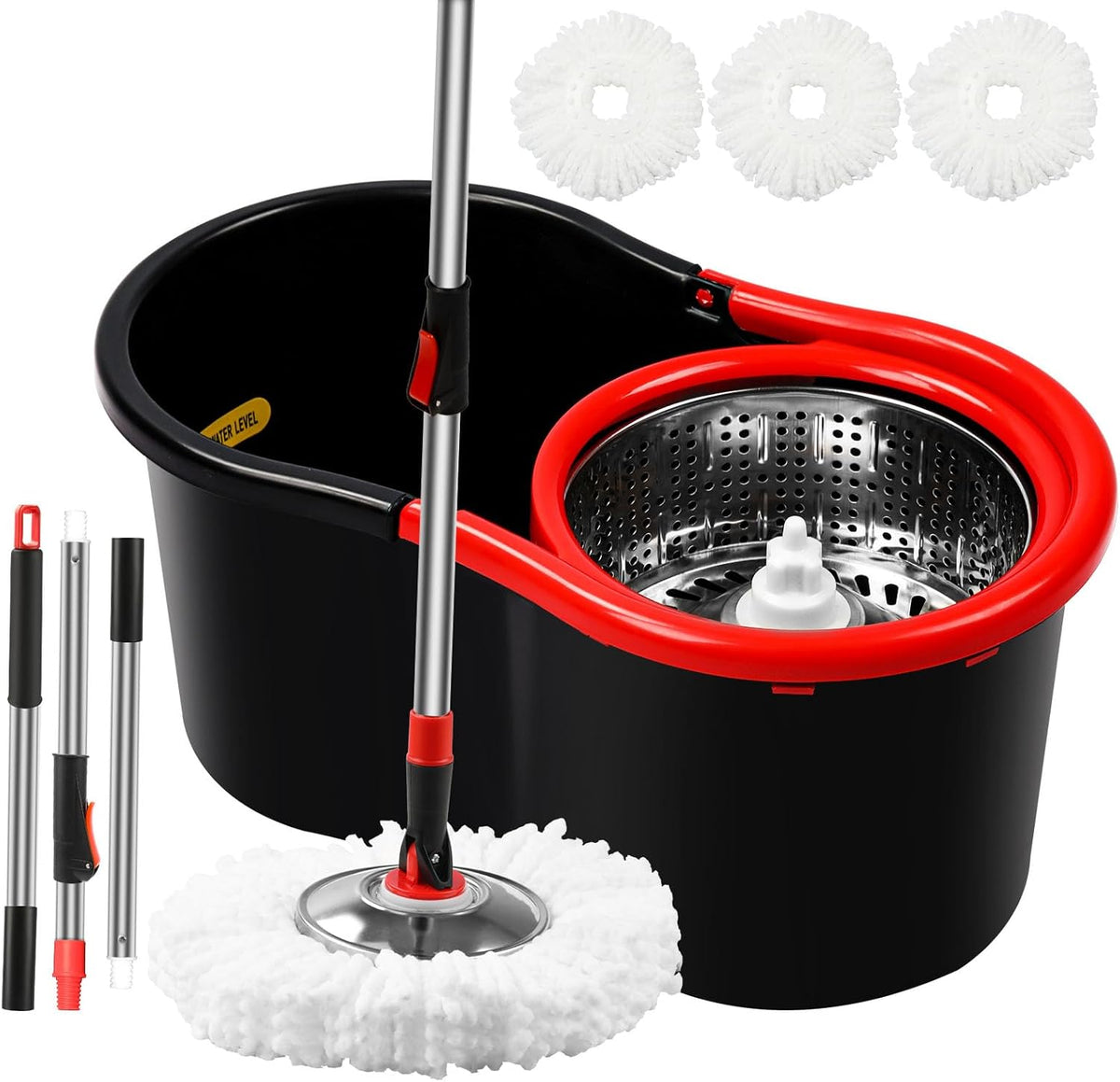 Damgoloza Spin Mop and Bucket Set front view for floor cleaning.