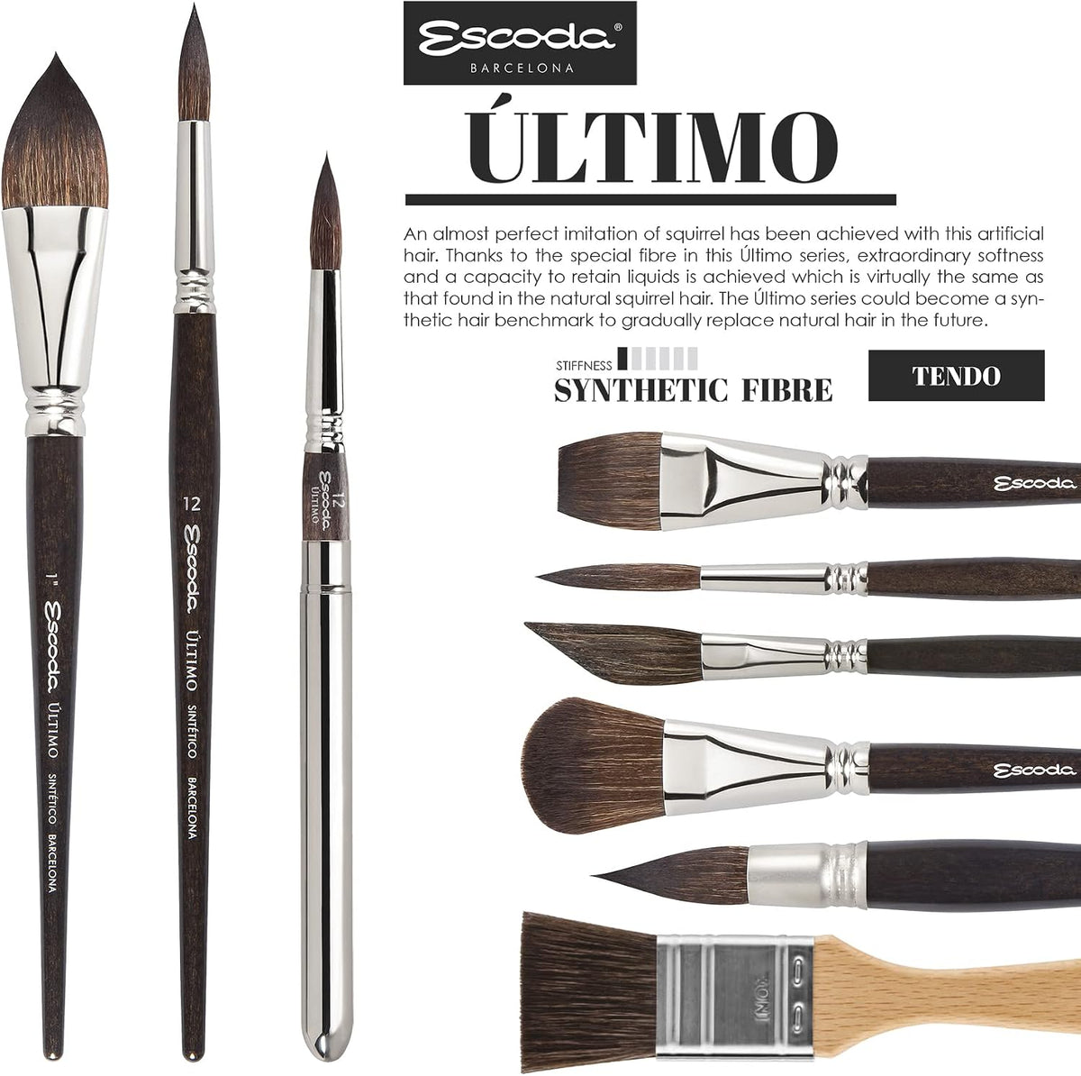 Escoda mottler brush ferrule and crimping view