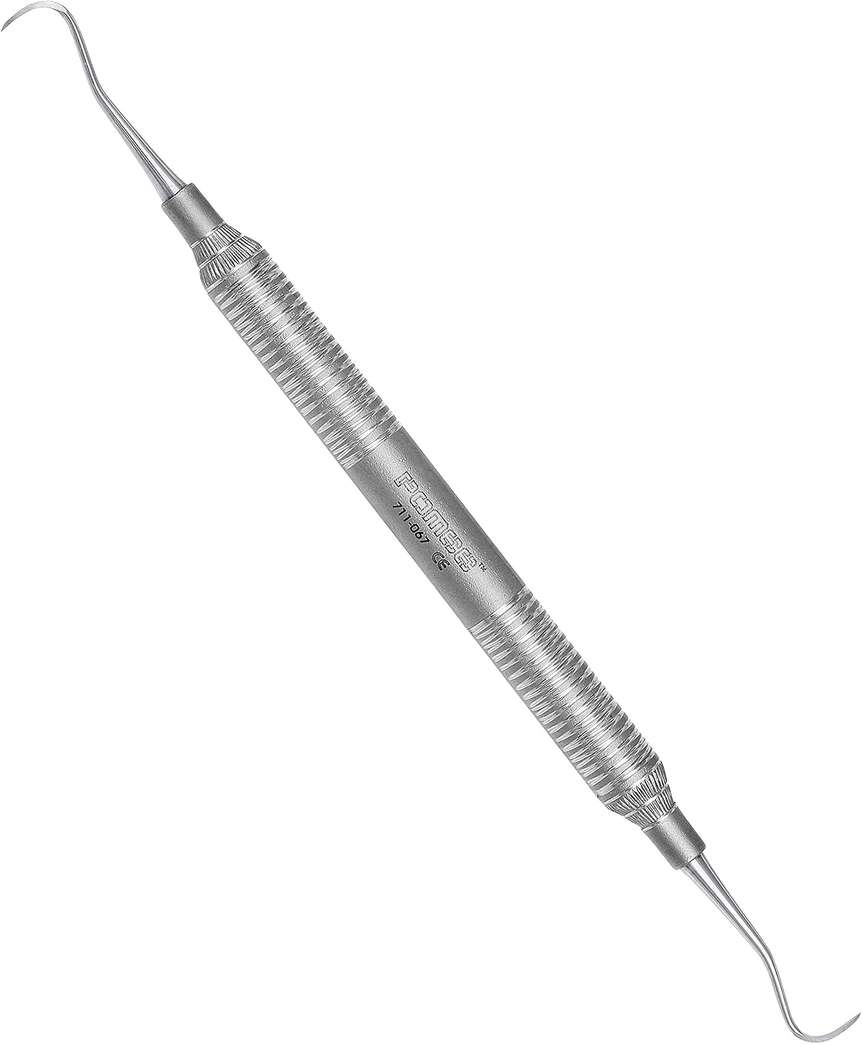 Pomee USA dental scaler front view showing double-ended design