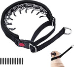 Monstoyo purple nylon training collar showing adjustable slider and triple stitching