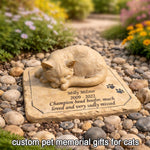 Customizable pet memorial stone surface for engraving