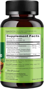 Naturelo heart health blend vegetarian capsules container