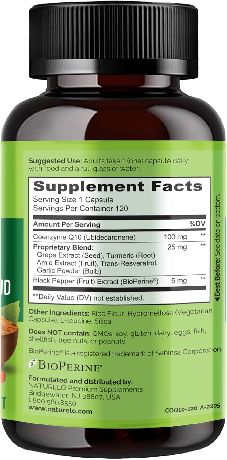Naturelo heart health blend vegetarian capsules container