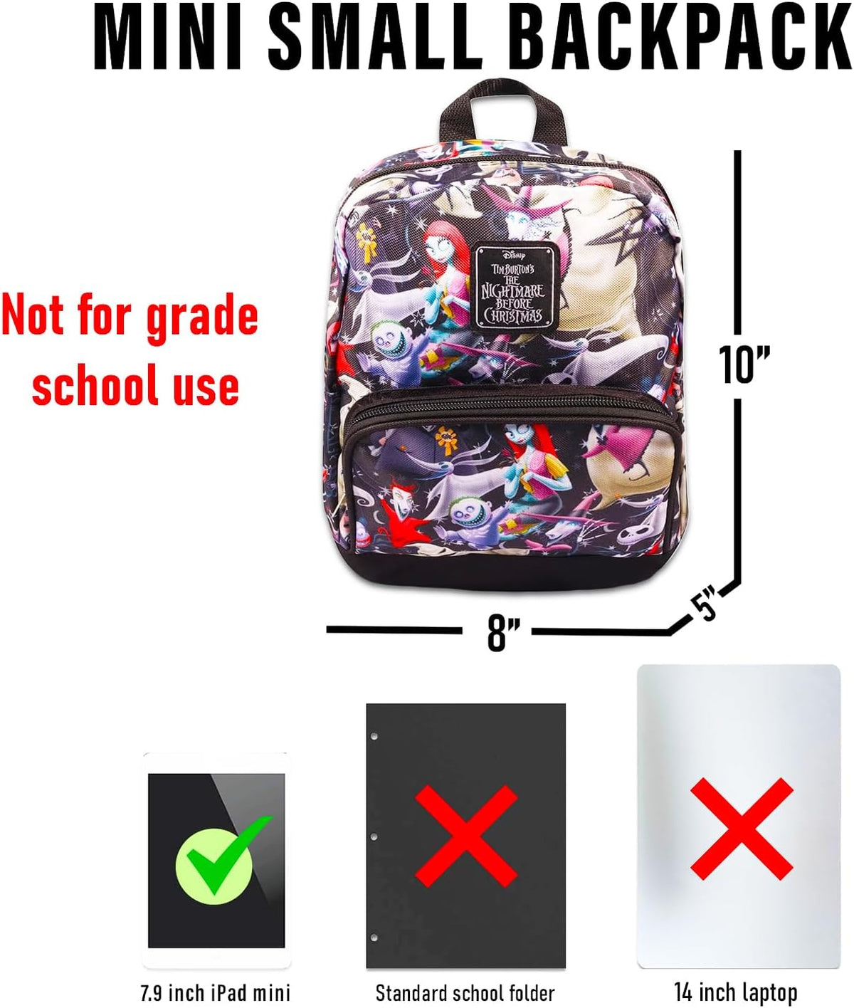 Fast Forward mini backpack character print close up