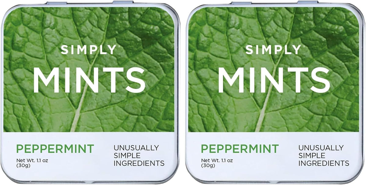 SIMPLY MINTS Natural Peppermint Breath Mints, 6 Pack (180 Pieces), Made With Real Peppermint Oil | Aspartame-Free, Sorbitol-Free, Xylitol-Free, Vegan, Kosher, Non-GMO - Image 14