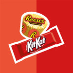Kit Kat and Reese's snack size sharing bag back packaging details