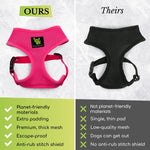 EcoBark breathable dog vest side profile highlighting padded chest area