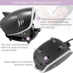 Side profile of Hitop 6W aquarium aerator showing decorative lights