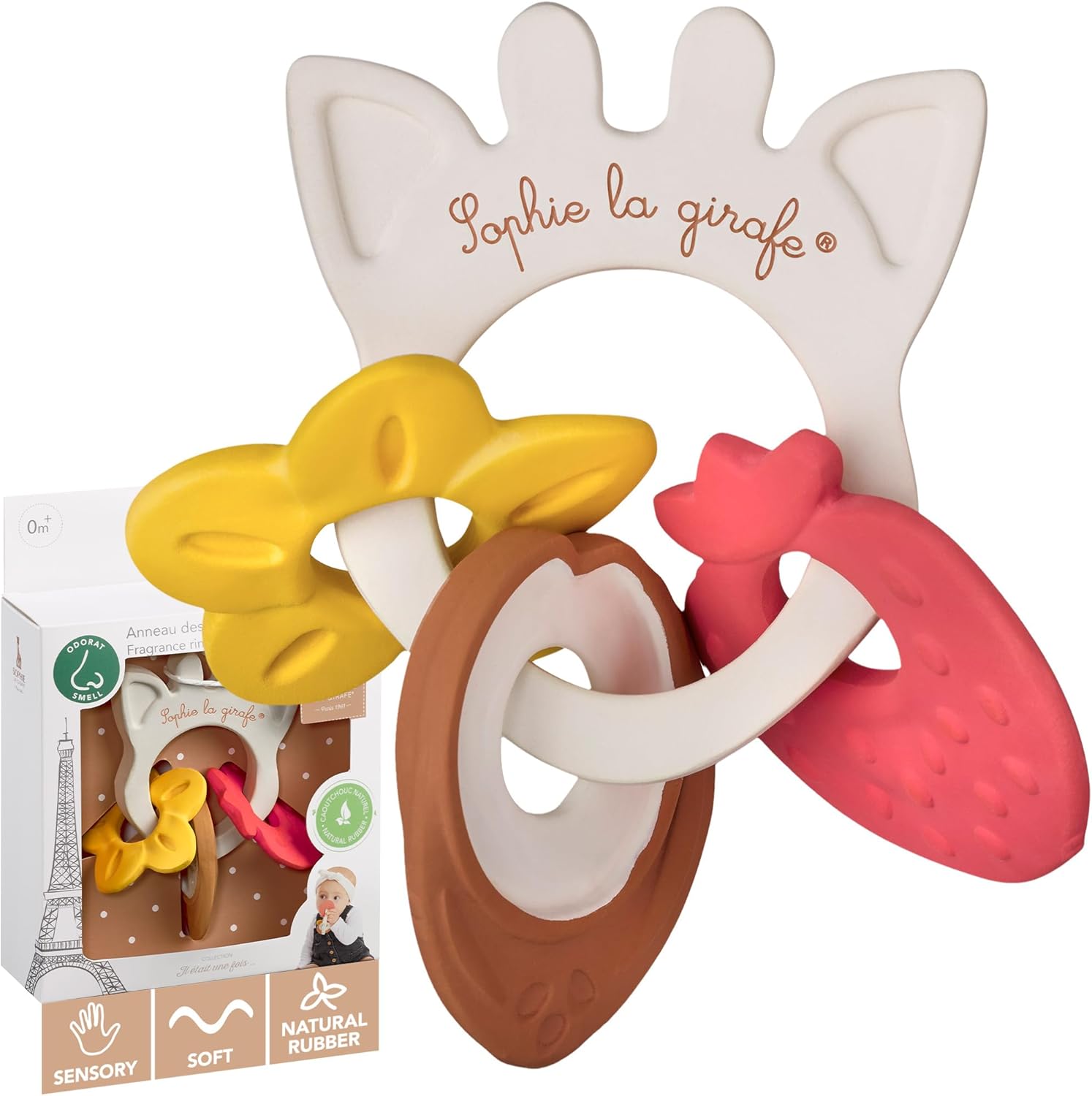 Sophie la girafe fragrance teething ring front view