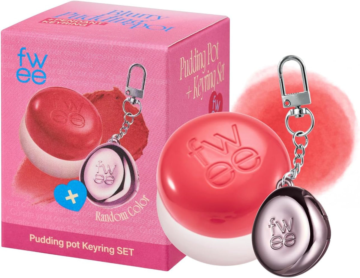 fwee Blurry Pudding Pot + Keychain SET | Airbrushed Blush & Lip, Buildable Pigment, Long-lasting, Lightweight, Easy to Blend, Natural Soft Matte Finish Makeup - Baddie (Mauve Berry) | 0.17 oz - Image 14