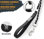 Authentic USA imported anti bite chrome plated dog chain lead with rotating clasp close up
