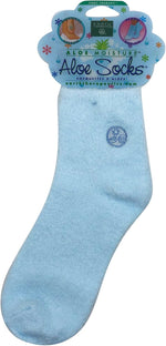 Earth Therapeutics blue spa socks lifestyle relaxation shot