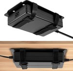 JinLunar universal metal laptop charger holder front view